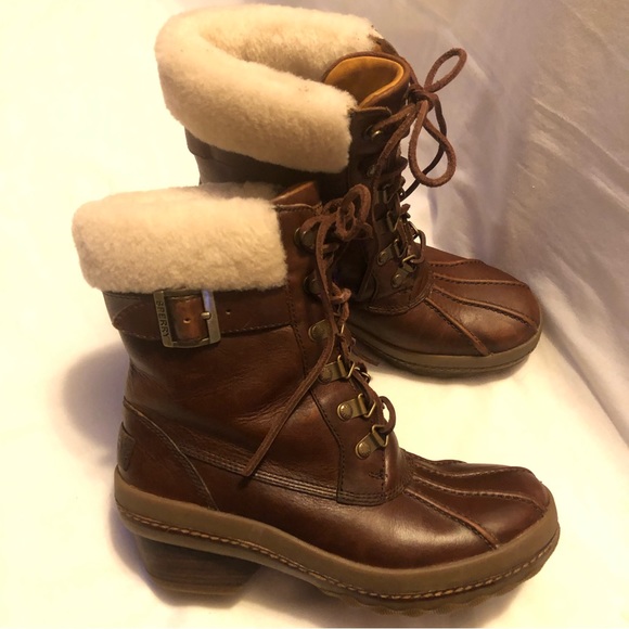 Sperry Gold cup Ava Duck brown leather boots - Picture 6 of 15